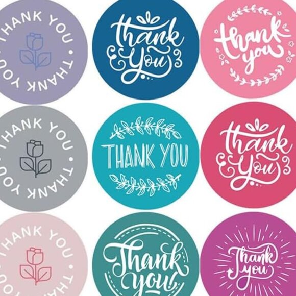Thank You Stickers💜3000 Sticker Bundle - 6 Rolls - Small  Business - Picture 9 of 10